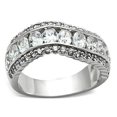 thumbnail image 1 of Silver 925 Sterling Silver Ring with AAA Grade CZ, Clear - Size 7, 1 of 1
