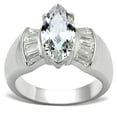 thumbnail image 1 of Silver 925 Sterling Silver Ring with AAA Grade CZ, Clear - Size 9, 1 of 1