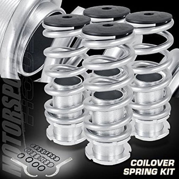 (Silver)93 94 95 96 97 Honda Del Sol Lowering Coilover Springs Kit