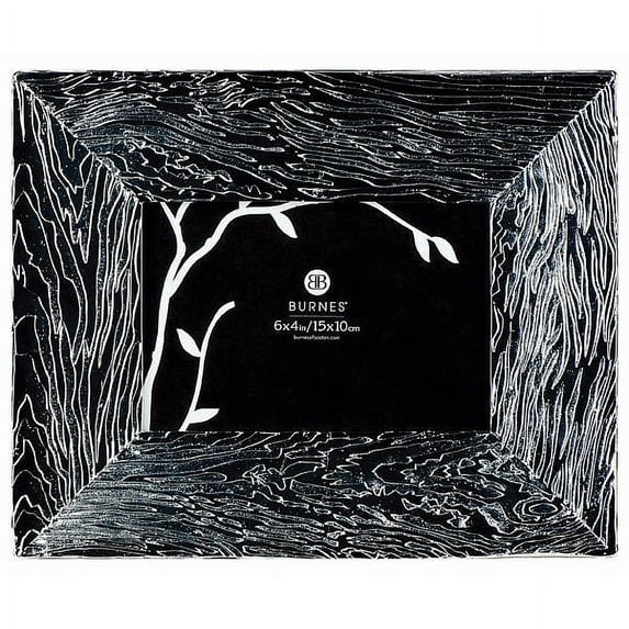 Silver ADINA Wood-Grain Metallic by Burnes of Boston - 4x6