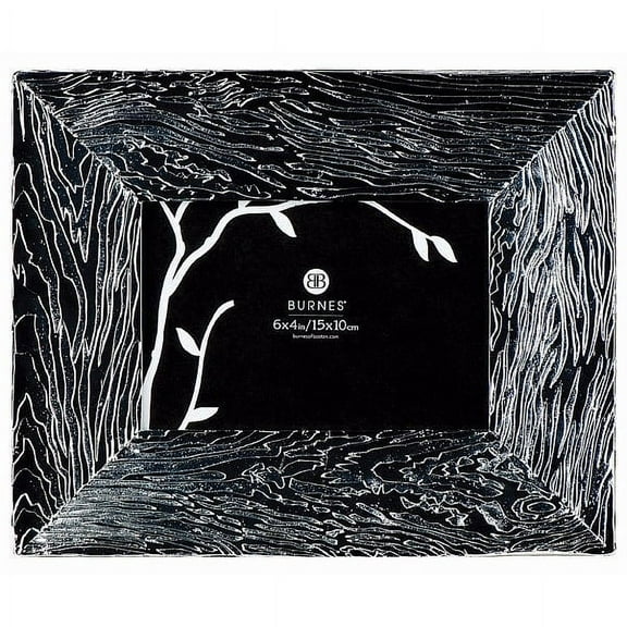 Silver ADINA Wood-Grain Metallic by Burnes of Boston - 4x6