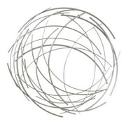Silver Abstract Round Wall Art