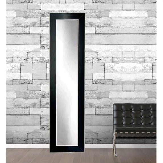 Silver Accent Black Full Length Mirror 16 x 71 in.