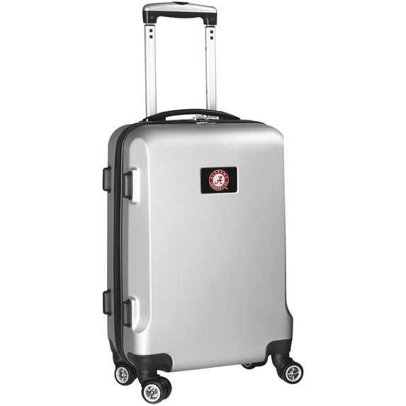 Silver Alabama Crimson Tide 20" 8-Wheel Hardcase Spinner Carry-On