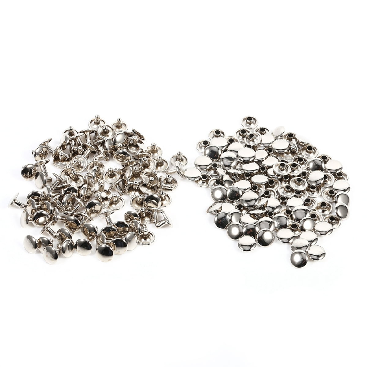 Double Cap Rivets, Tubular Metal Studs for Leather Craft Rivets, Anti ...
