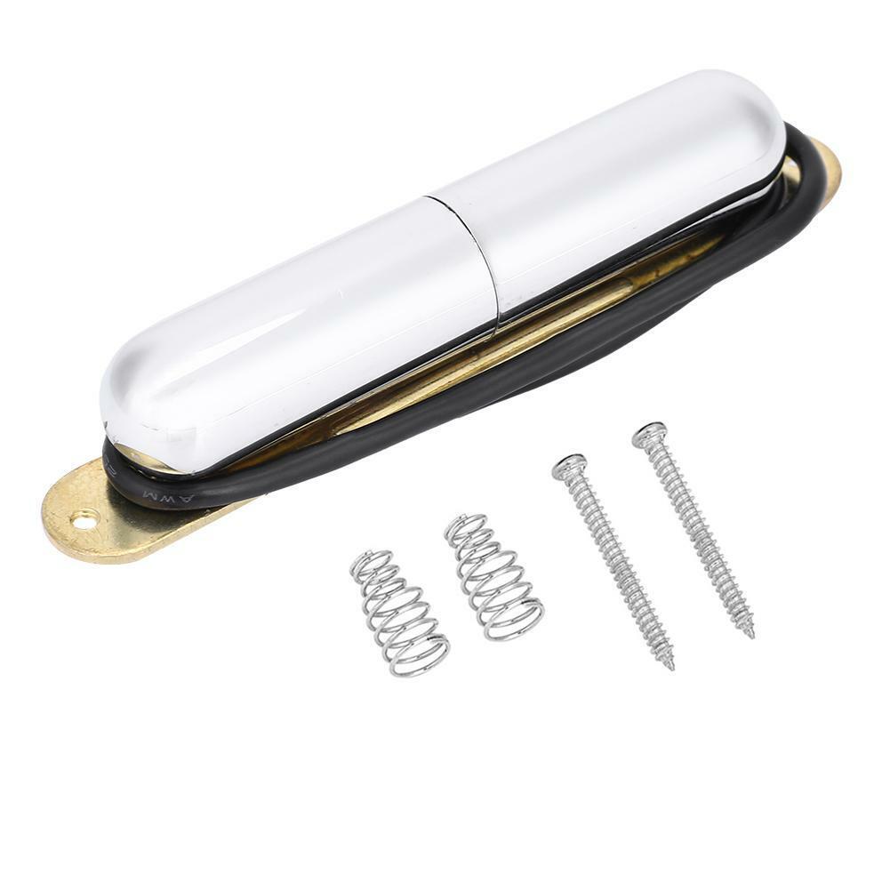 Silver Alnico V Lipstick Tube Pickup Single Coil Pickup for