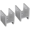 thumbnail image 1 of Silver Aluminum Bimini Top Mount Brackets for 1 3/8" Square Tube, 2 Count$$Watercraft, 1 of 7