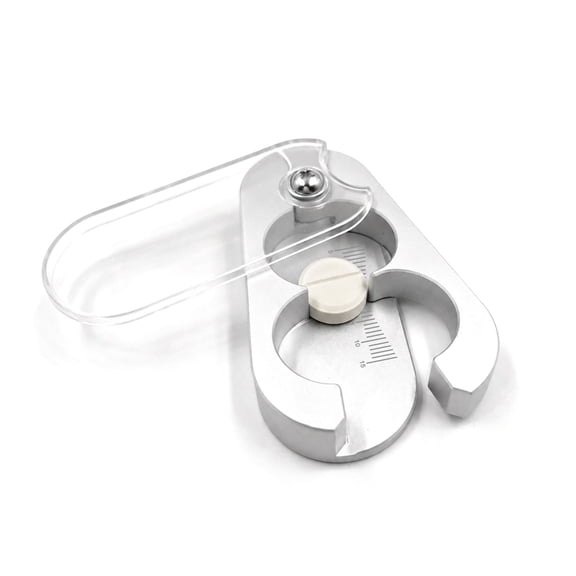 Silver Aluminum Pill Splitter, Precise Adjustable Tablet Cutter for Pills Vitamins Pet Medication