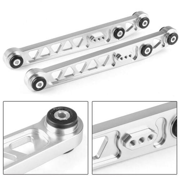 Silver Aluminum Rear Lower Control Arms Fit for 1996-2000 Honda Civic EK