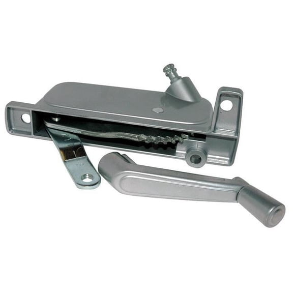 Silver Aluminum Right Awning Window Operator for V.E Anderson