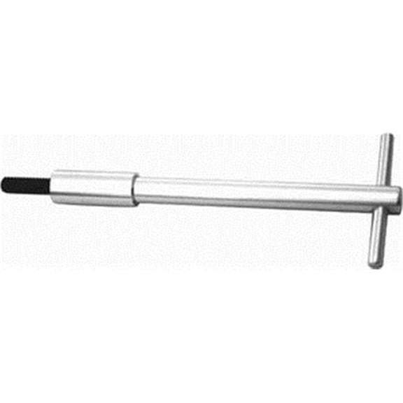 Silver Aluminum T-Bar Wing Nut - 4 x 0.25 x 20 in. - Set of 4