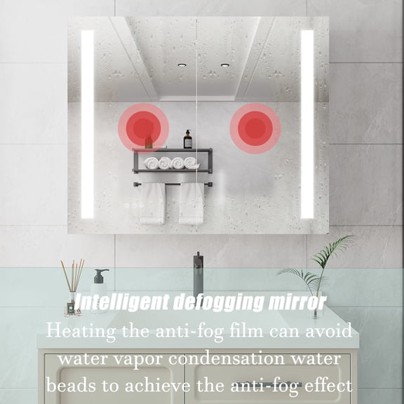 Silver Aluminum - Three Touch Switches for Lighting - Bathroom Use - Dustproof