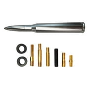Silver Aluminum Universal Radio Antenna Replacement for Motorcycles, Cars, Boats and More with Easy Installation and Enhanced Signal