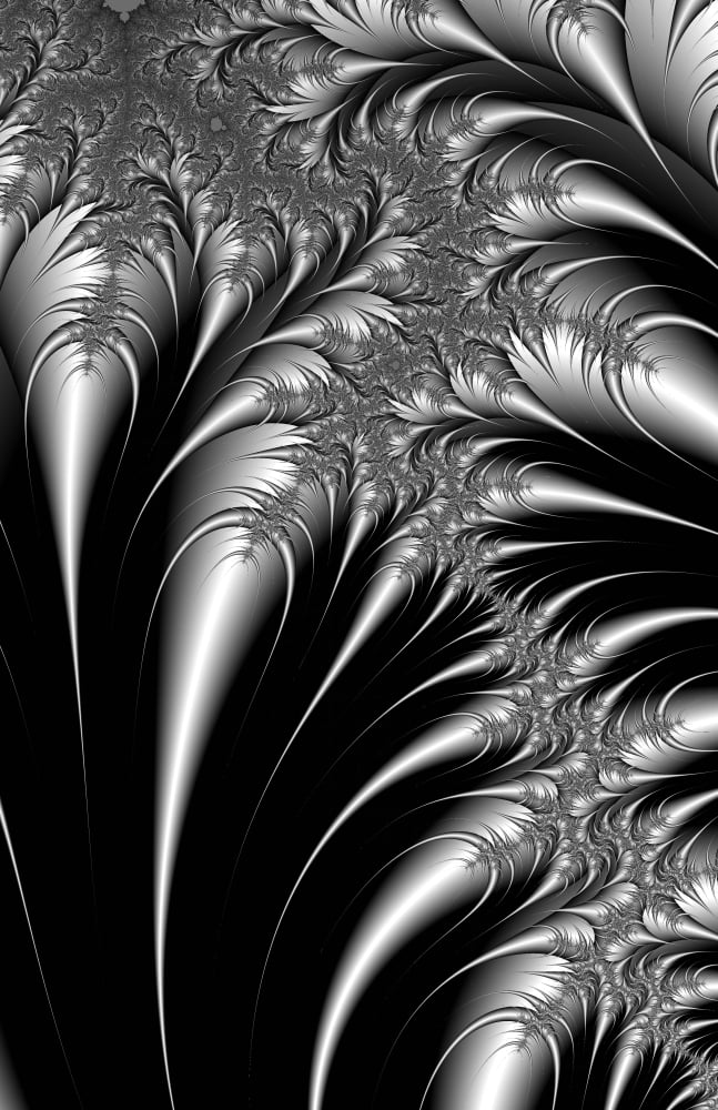 Silver And Black Abstract Canvas Art - Paul Sale Design Pics (24 x 36)