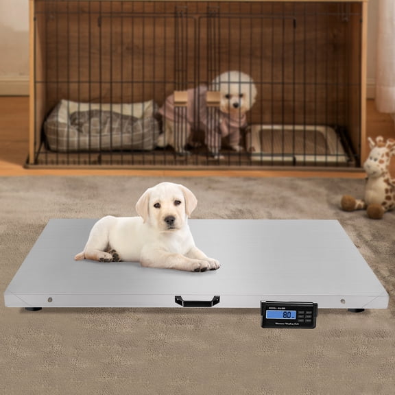 Silver Animal Digital Scale Accurate Weighing Tool for Pets 40.74*20.86*2.36inch Animal Digital Scale