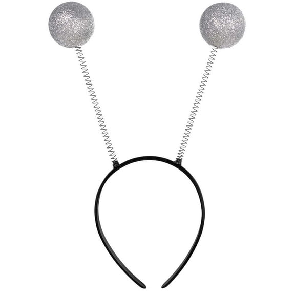 Silver Antennae Womens Adult Alien Halloween Rave Headband