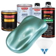 thumbnail image 1 of Silver Aqua Metallic Premium Quart URETHANE BASECOAT CLEARCOAT Auto Paint Kit, 1 of 6
