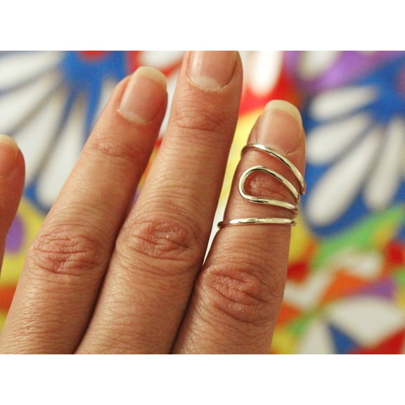 SS DESIGNS Silver Arthritis Splint Ring Lateral Deviation & Mallet Finger Support | EDS, Boutonniere Deformity & Trigger Finger Brace