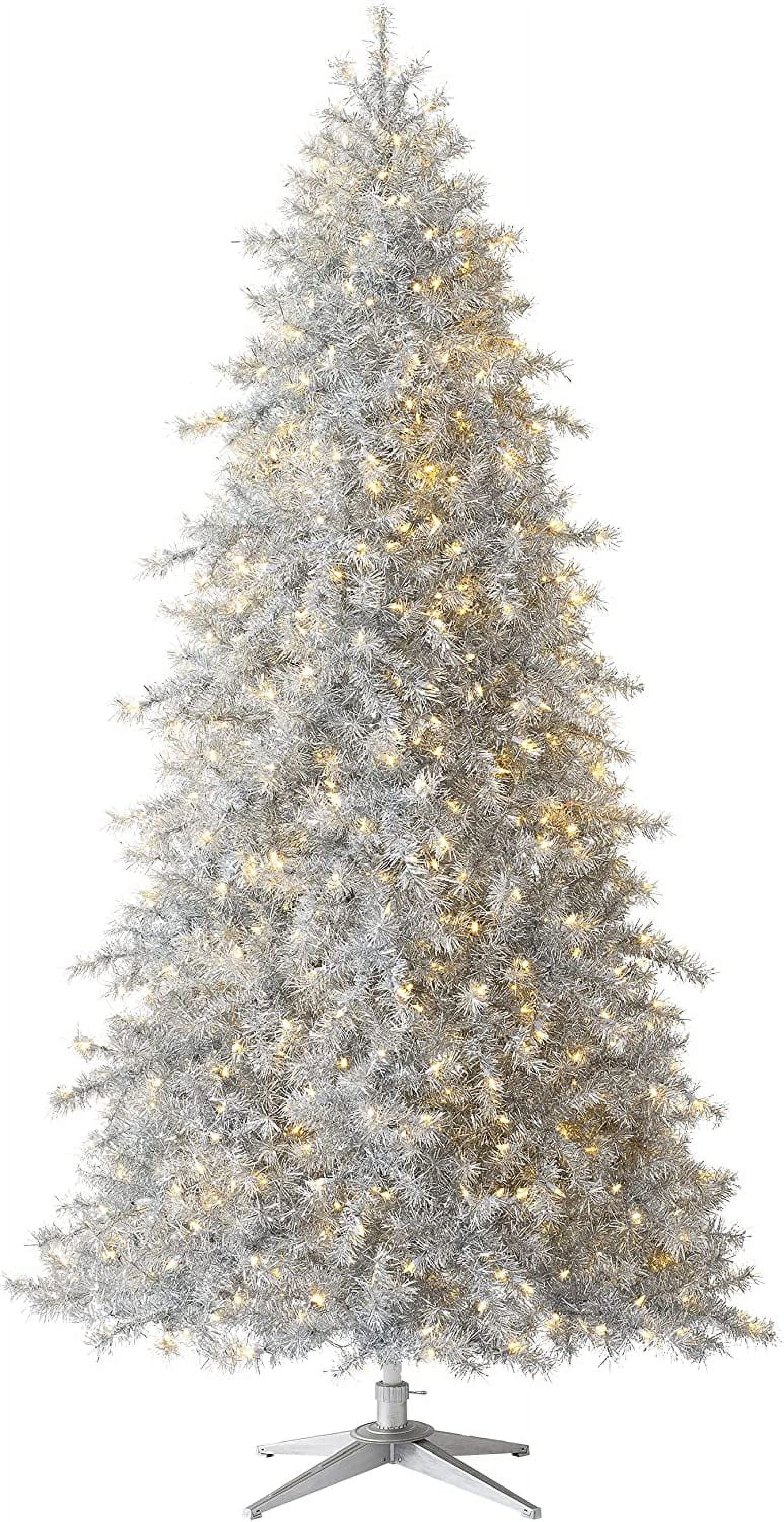 Silver Artificial Christmas Tree Tinkerbell Silver 8 Ft PreLit