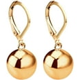 thumbnail image 1 of Silver Ball Leverback Earrings for Women White Gold Ball Dangle Earrings Polished Ball Drop Earrings Small Round Ball Beads Earrings Hypoallergenic Jewelry, 1 of 13