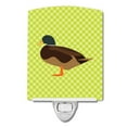 thumbnail image 1 of Silver Bantam Duck Green Ceramic Night Light, 1 of 1