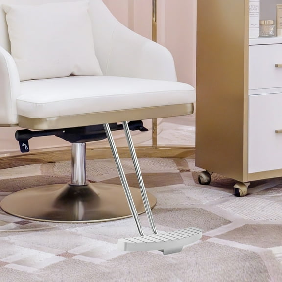 Silver Barber Chair Salon Shampoo Styling Hair Spa Beauty Equipment Footrest for Hair Salons, Beauty Salons, Barber Shops