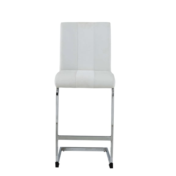 Silver Base Look - Wipe Clean Maintenance - Dining Room Usage - Four Upholstered Seats