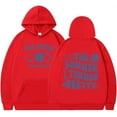 thumbnail image 1 of Silver Basic Beautiful Y2K Men's And Women's Hooded Loose Hip-hop Retro Gothic Sweatshirt Streetwear M,Red-1, 1 of 1