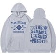 thumbnail image 1 of Silver Basic Beautiful Y2K Men's And Women's Hooded Loose Hip-hop Retro Gothic Sweatshirt Streetwear S,LightGrey-1, 1 of 2