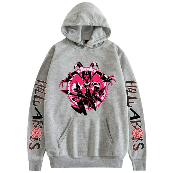 Silver Basic Extremely evil Hell's Princess Unisex Vaggie Casual Sweatshirts Role Playing Hoodies Women Kawaii Pullover M,GreyA-1