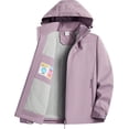 thumbnail image 1 of Silver Basic Fashion Outdoor Windproof Waterproof Mountaineering Suit Men And Women's Detachable Sports Hooded Jacket Ski Suit XL,Female Purple-1, 1 of 1