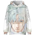 thumbnail image 1 of Silver Basic Fashion Pullover Hoodie For Men And Women SKMT Anime Character Hooded Printed Cosplay Harajuku Adult Sweatshirt 2XL,003-1, 1 of 2