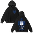 thumbnail image 1 of Silver Basic KPOP Cute Logo Men's and Women's Autumn Black Sports Hoodie 2XL,Black8-1, 1 of 1
