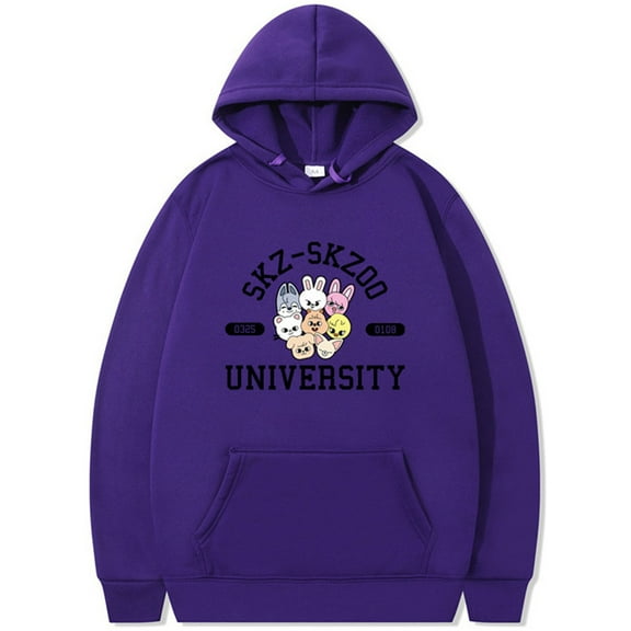 Silver Basic Kpop Hoodie Sweatshirt Cute Cartoon Animal Women's Street Wear Harajuku Pullover Unisex S,ZIHEI-1