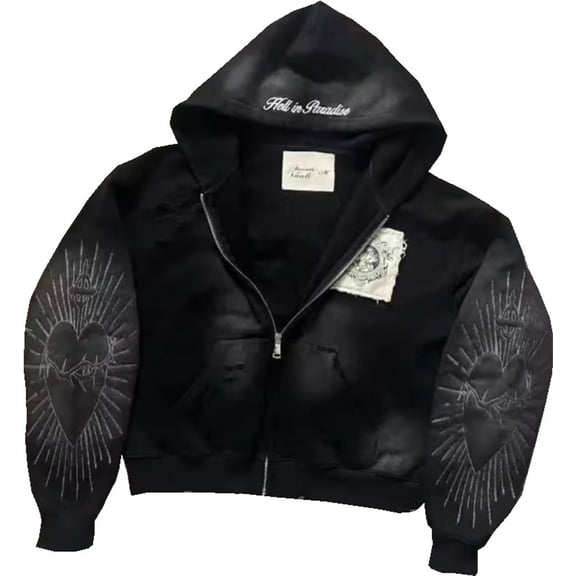 Silver Basic MY Letter Printed Short Hoodie Unisex Y2K Retro Top Casual Long Sleeved Fashionable Streetwear XL,Black-1