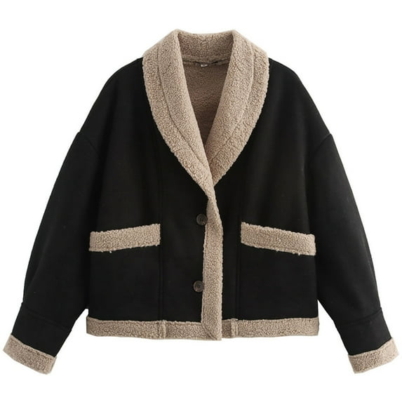 Silver Basic New Model Windproof Warm Jacket Fur Ladies Winter Wear,Comfortable Integrated Fur Winter Overcoat For Women M,Black-1