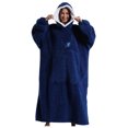 thumbnail image 1 of Silver Basic Oversized Hooded Lazy Blanket, Plush Home Clothes, Warm And Comfortable Winter Blanket Suitable For Watching TV Lengthen,ZQ-1, 1 of 1
