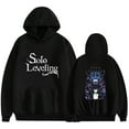 thumbnail image 1 of Silver Basic Solo Men's Long Sleeve Black Gothic Harajuku Street Large Print Unisex Hoodie L,BlackA5-1, 1 of 1