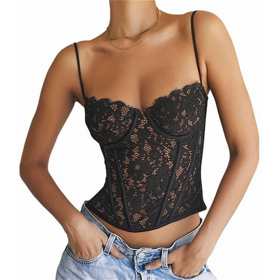 Silver Basic Summer Lace Tank Tops Y2k Sexy Cami Top Adjustable Strap Going Out Tops M,Black-1