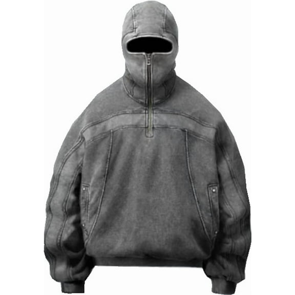 Silver Basic Trendy Lightweight Cotton Hoodie With Zipper And Hat, Long Sleeved Casual Sports Outdoor Pullover XL,Grey-1