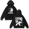 thumbnail image 1 of Silver Basic Unisex KPOP Black SZOO Novelty Black Vintage Hoodie M,Black4-1, 1 of 1