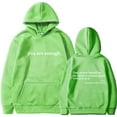 thumbnail image 1 of Silver Basic Women's Dear Person Behind Me Hoodie You Are Enough Prints Hoodie Casual Long Sleeve Sweatshirt L,Light Green B-1, 1 of 2