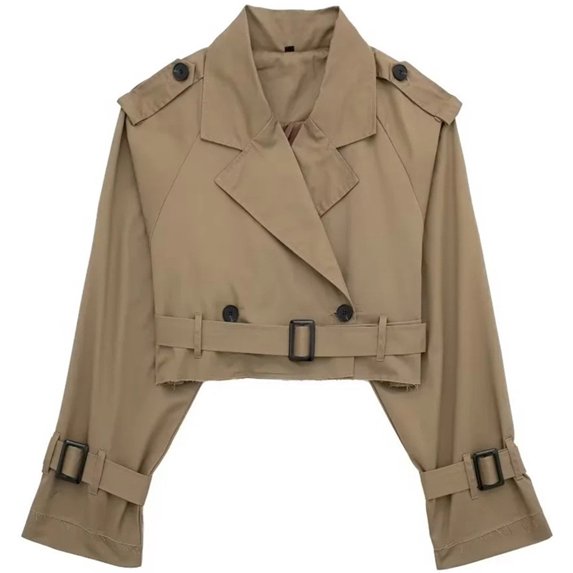 Silver Basic Women's Short Windbreaker Lightweight Outdoor Jacket Travel Slim Fit Wind Coat M,Brown-1