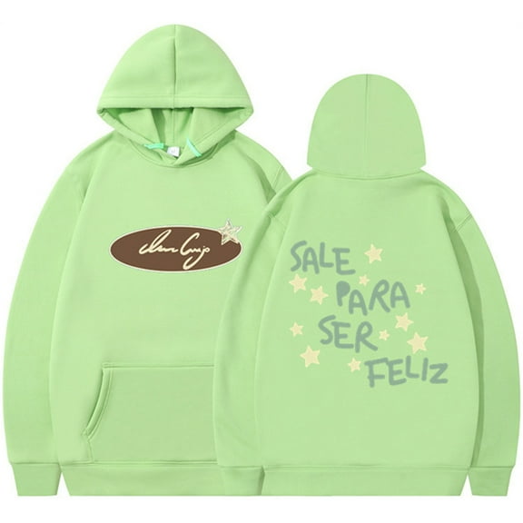 Silver Basic Y2K Oversized Star Letter Printed Hooded Sweatshirt For Women And Men's Streetwear XL,FruitGreen-1