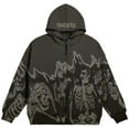 thumbnail image 1 of Silver Basic Y2K Skeleton Zipper Men's/Women's Jacket Retro Punk Gothic Sports Shirt Skull Print Hoodie 2XL,DeepGrey-1, 1 of 2