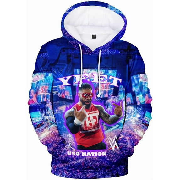 Silver Basic Yeet Men's Hoodie Autumn Wrestling Pressure Printed Hoodie XL,03-1