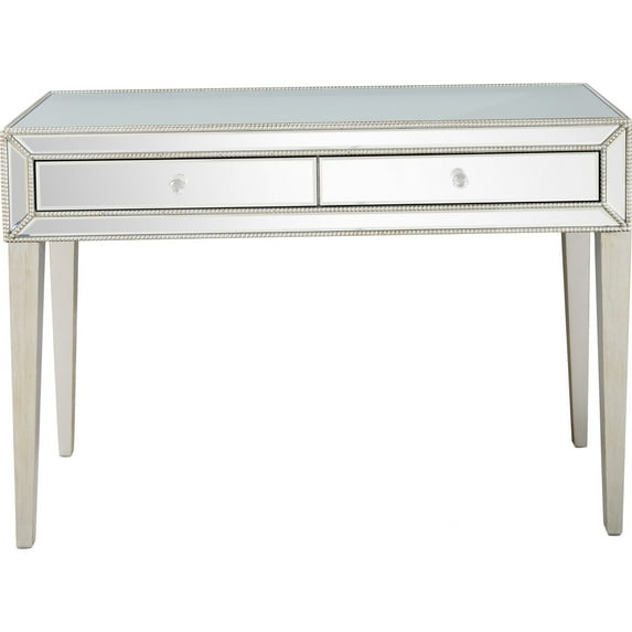 Silver Beaded Console Table