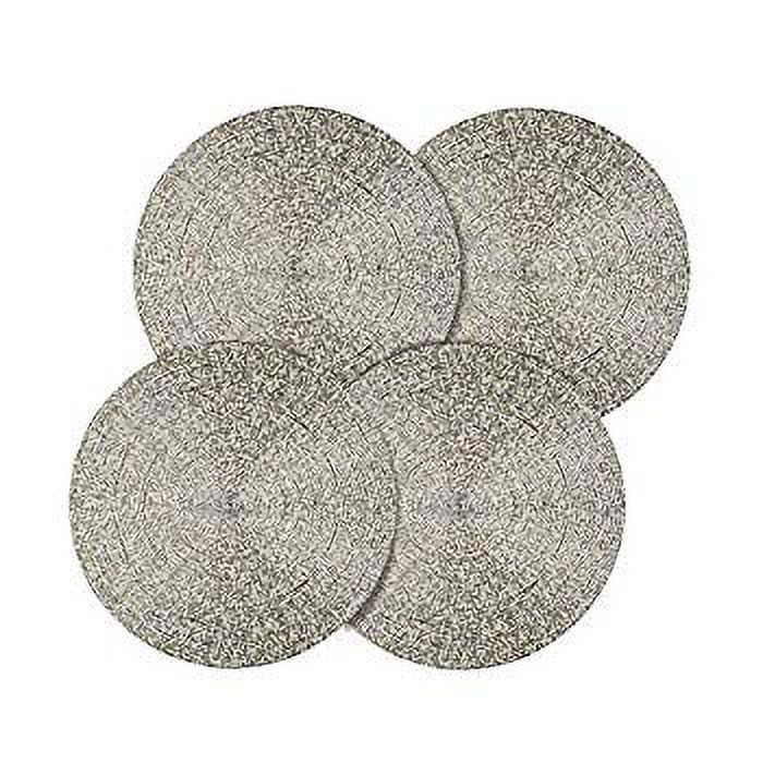 Silver Beaded Round Placemat 14', 4 Ct.