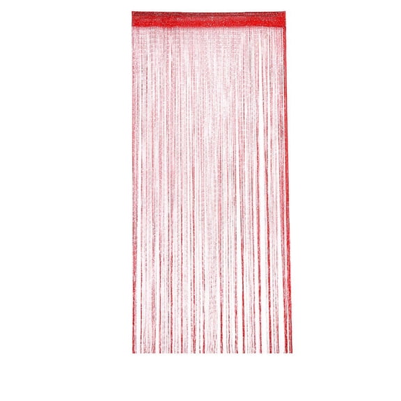 Silver Beaded String Curtain Room Divider, Tassel Door Partition for Bedroom Entryway and Living Room Decor, Festive and Everyday Wall Window Decoration