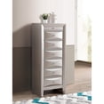 thumbnail image 1 of Silver Bedroom Lingerie Chest | Bedroom Organization Helper | Molded Resin Front Design | No Assembly Work Needed, 1 of 3